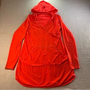 Athleta Women's Red Hooded Athletic Dress